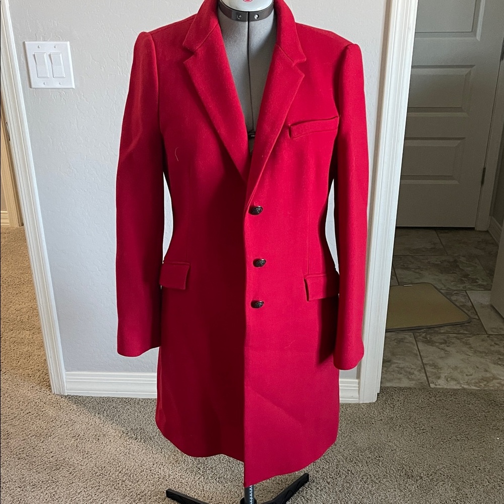 Zara Vibrant Red Women's Coat